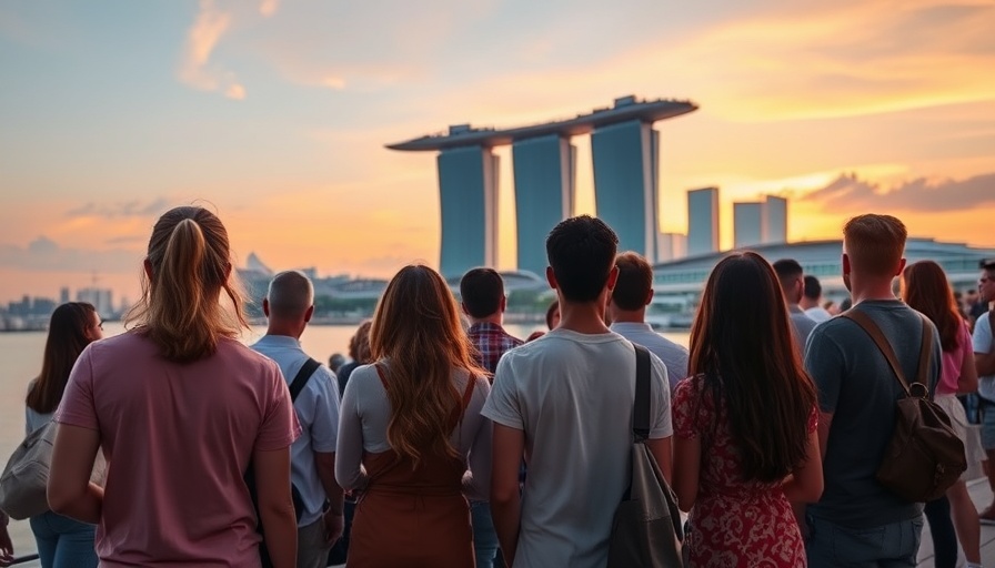 Luxury family travel in Singapore: Evening at Marina Bay Sands.
