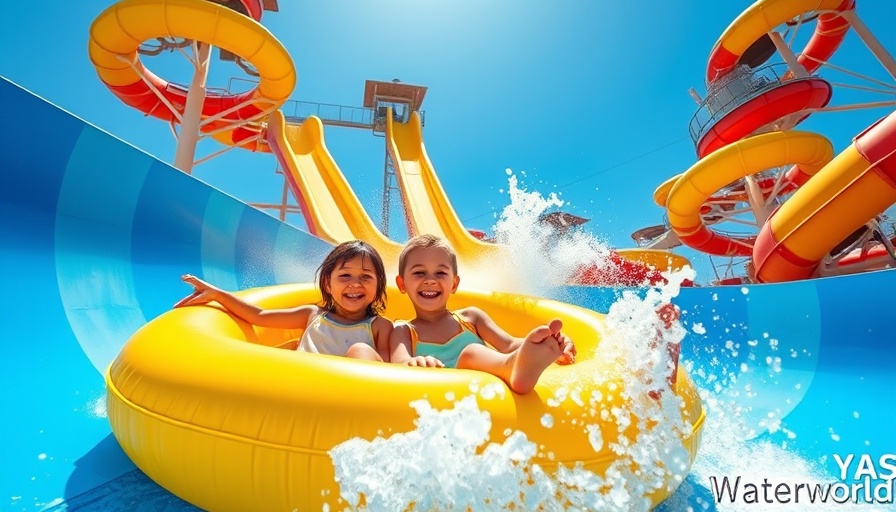 Children enjoying water ride at Yas Waterworld expansion