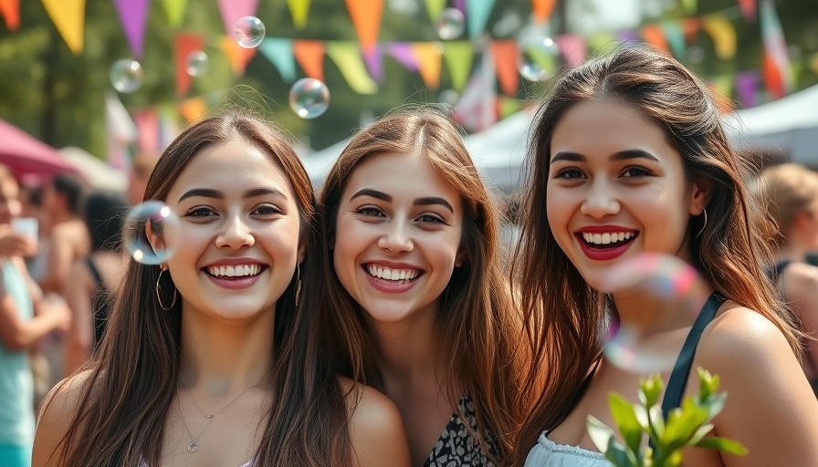 Two young women enjoying Day Trip 2025 festival.