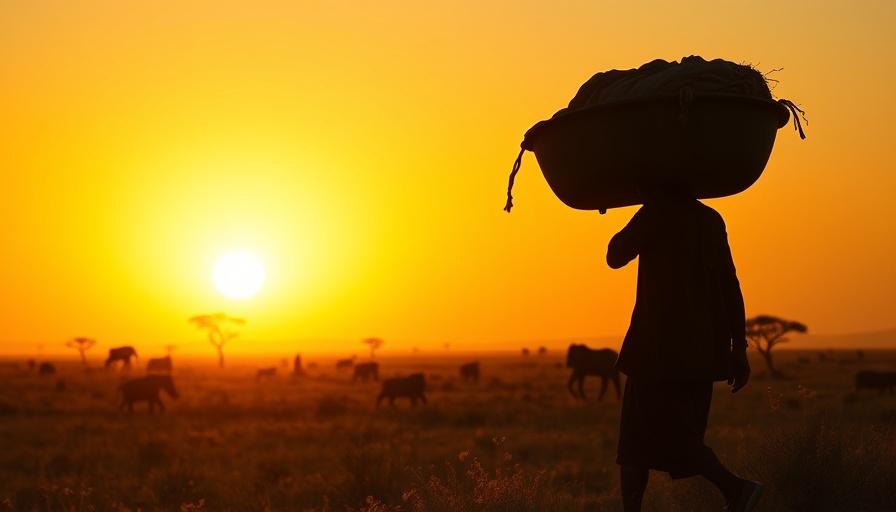 Serene African sunset scene with acacia trees, illustrating how to choose travel destination.