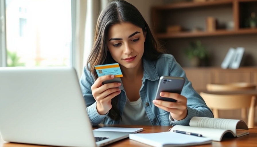 Woman checks credit card second-year bonuses on phone.