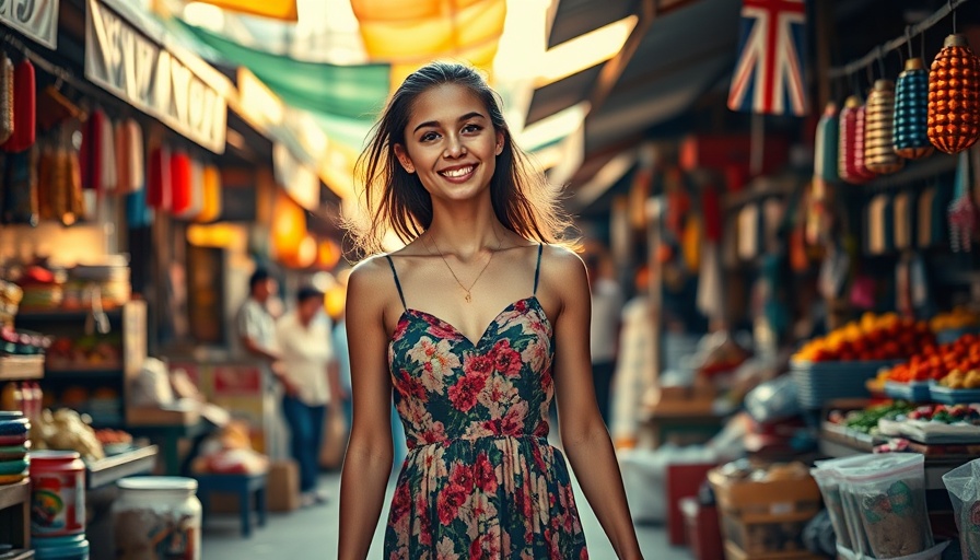 Visa-free travel for Indian citizens in a vibrant street market.