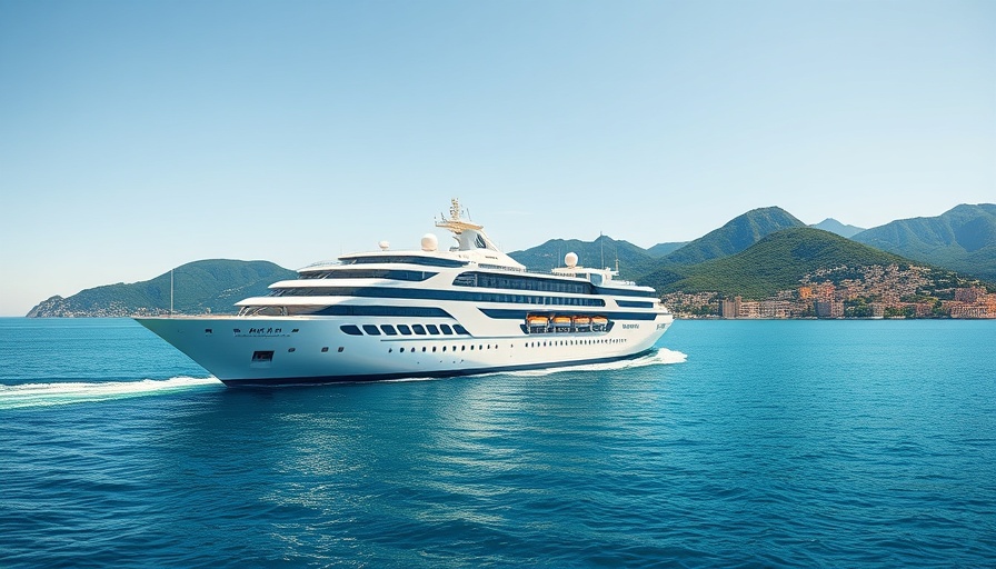 A budget-friendly cultural cruise ship in scenic waters with mountains.