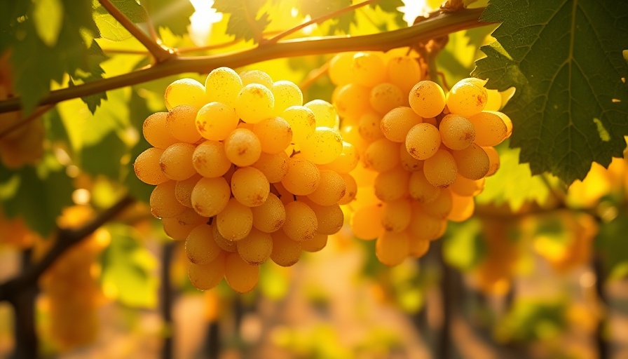 Golden grapes in sunlight reflecting unique Barossa Valley resort experiences