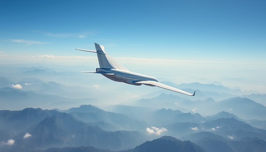 Airplane flying over misty mountains in clear sky, travel news.