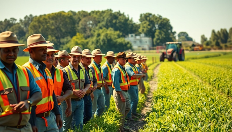 People working in a field near Gelephu International Airport.