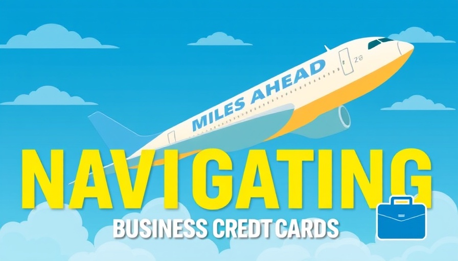 Illustration of navigating business credit cards and travel theme.