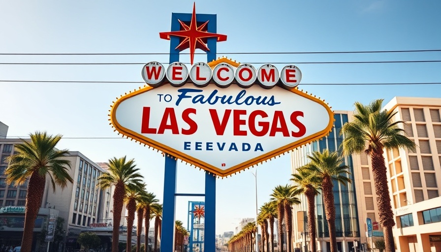 Las Vegas iconic sign representing travel on budget.
