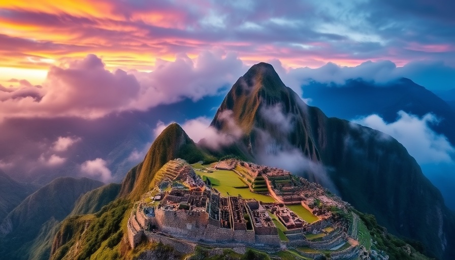 Machu Picchu at sunrise symbolizing Peru tourism sector growth 2025.