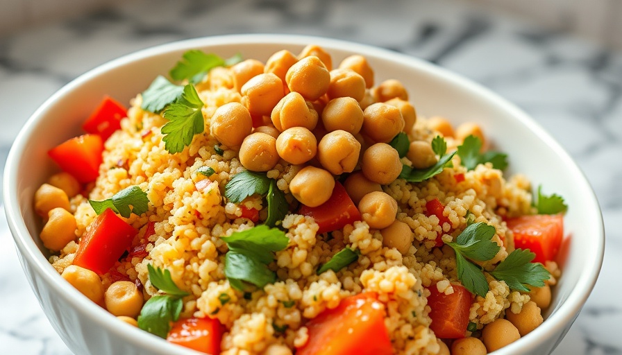 Fresh couscous vegetable salad by the James Beard Foundation.