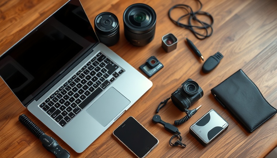 Tips for packing tech gear with laptop, lenses, and accessories.