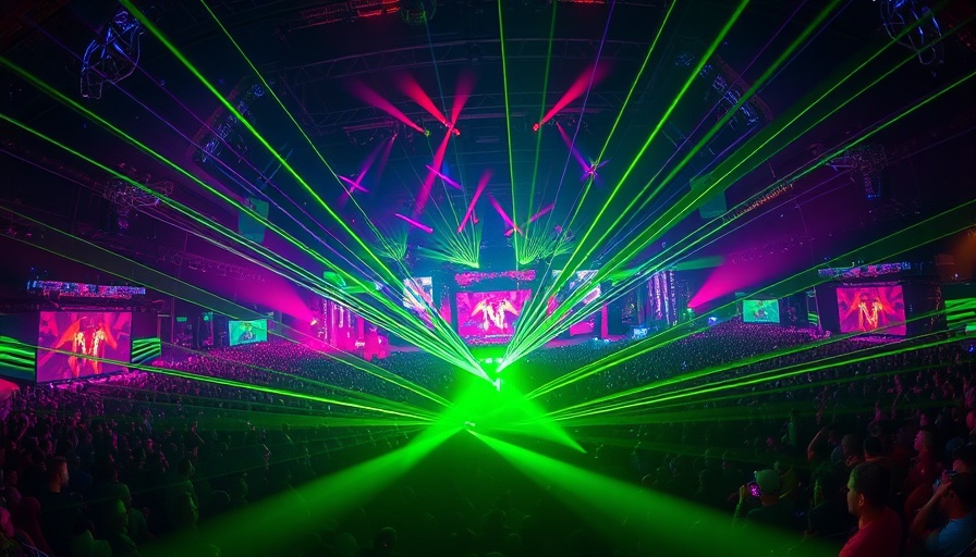 Elements Festival 2025 vibrant crowd with lasers and lights.