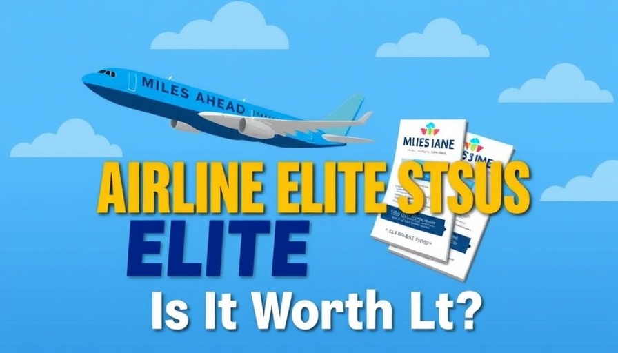 Is Airline Elite Status Worth It graphic with plane and elite cards.