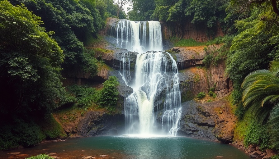 Majestic Madhya Pradesh waterfalls amidst lush greenery