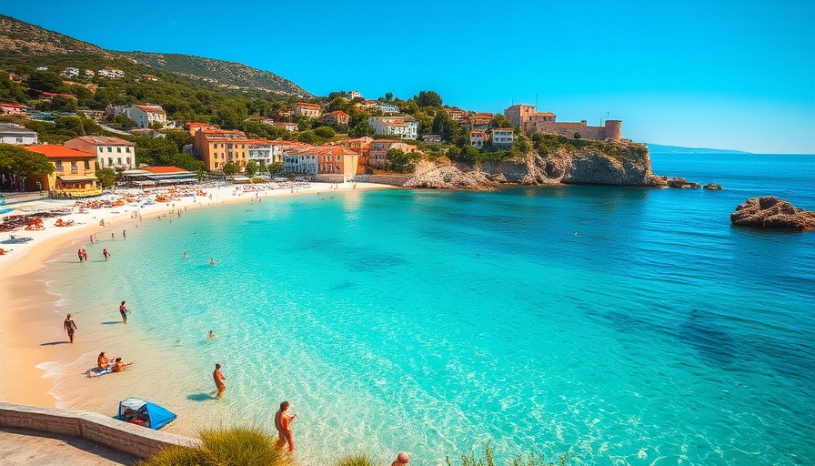 Affordable European beach destination showing budget-friendly travel