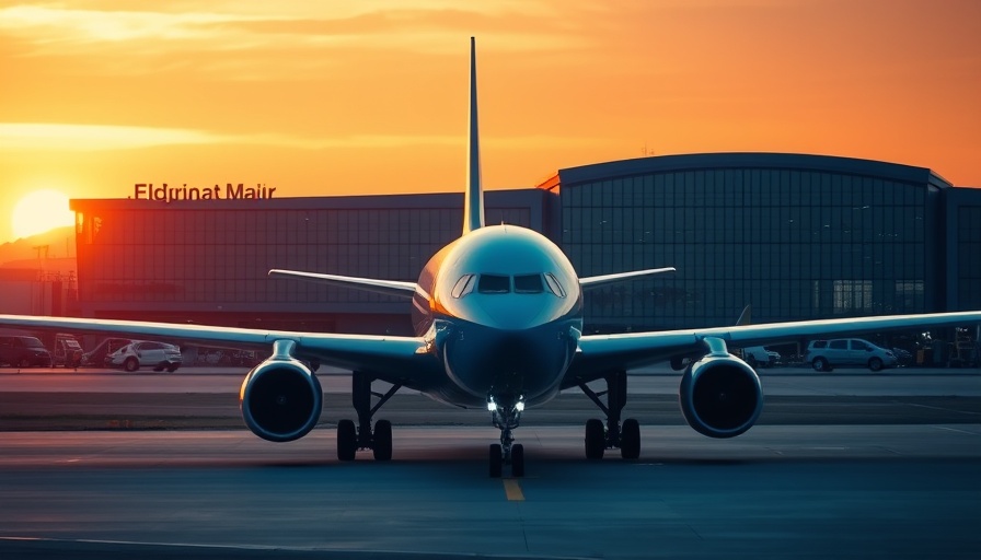 Airplane at sunset, capturing summer travel success.