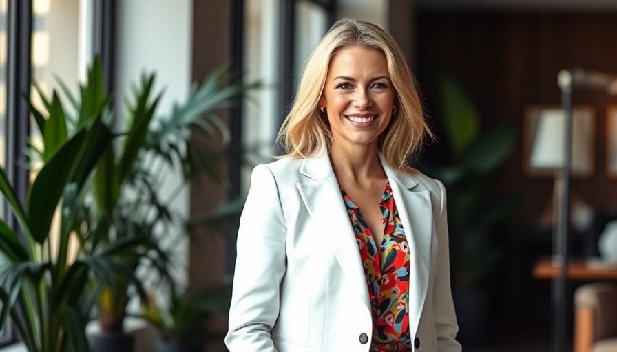 Portrait of a smiling woman indoors related to Ras Al Khaimah tourism news.