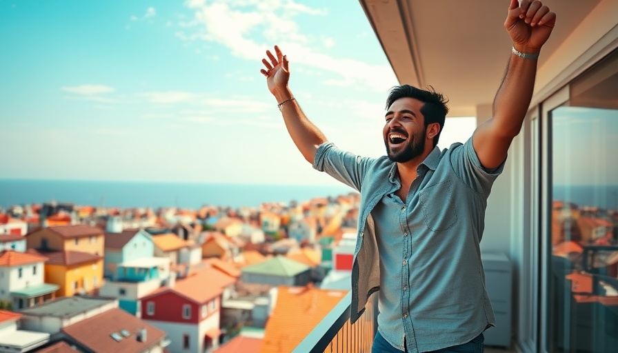 Agoda promo code for hotels displayed on scenic balcony view.