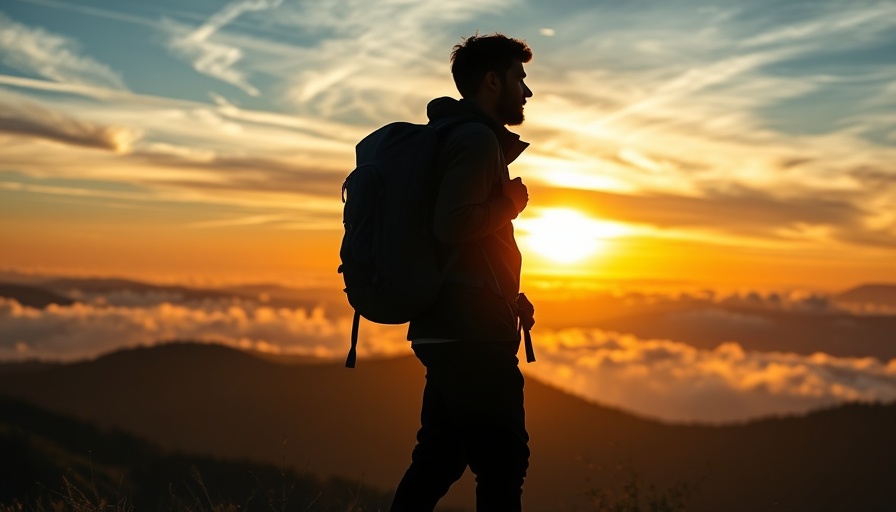 Tour du Mont Blanc packing list: Hiker at sunset with mountain view