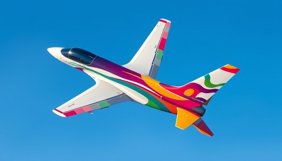 Modern airplane flying in blue sky, illustrating travel choices.