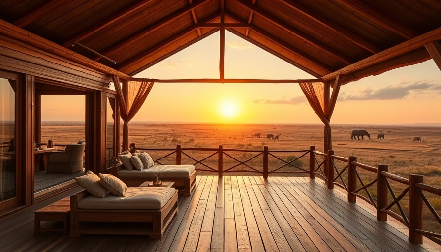 Luxurious sunset view over savannah, inspiring travel thoughts.