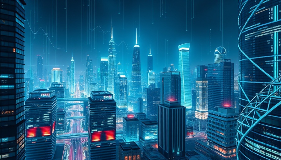 Futuristic cityscape illustrating data-driven destination management.