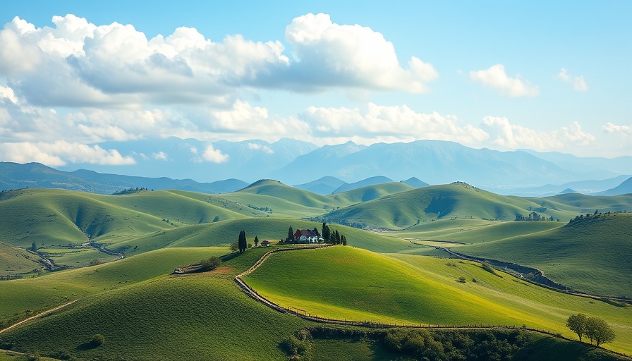 Stunning rural village landscape for how to choose travel destination.