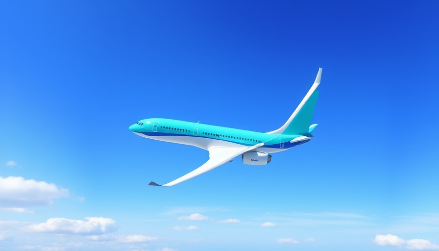 Modern airplane in clear blue sky, travel news update