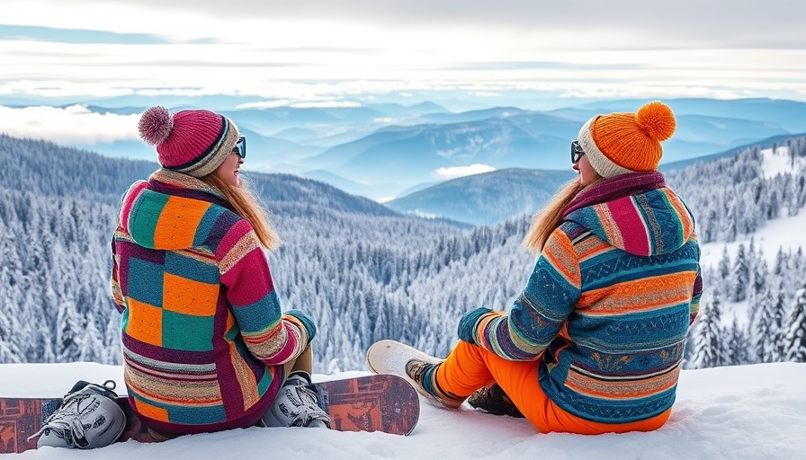 Women overlooking snowy mountains for travel destination inspiration.