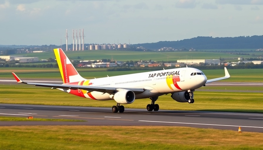 TAP Air Portugal A330neo airplane taxiing, TAP Air Portugal travel promotions.