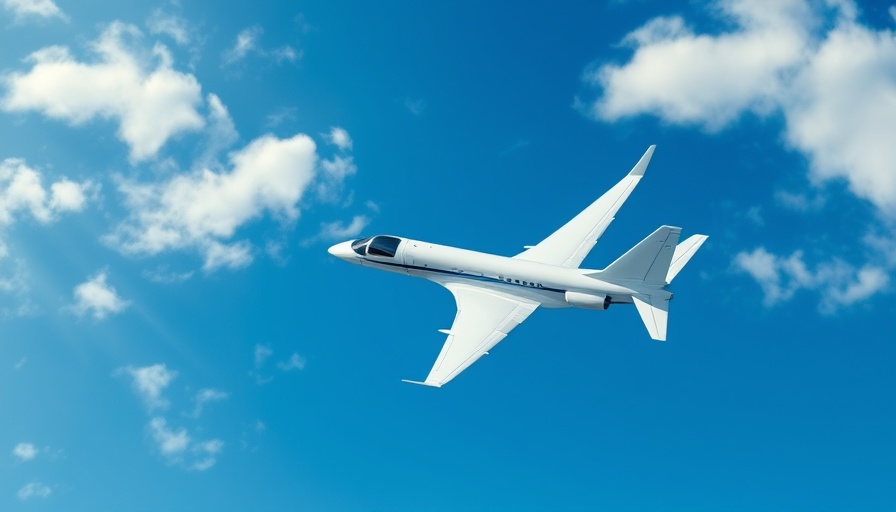 Travel news US: Airplane flying in clear blue skies.