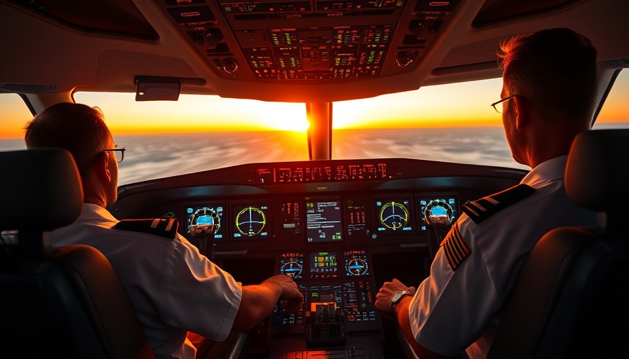 World Bank Air Transport Annual Report cover with pilots in cockpit at sunset.