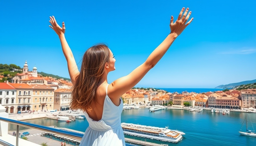 Woman enjoying Split's waterfront, Croatia Visa Checklist for Indian Families.