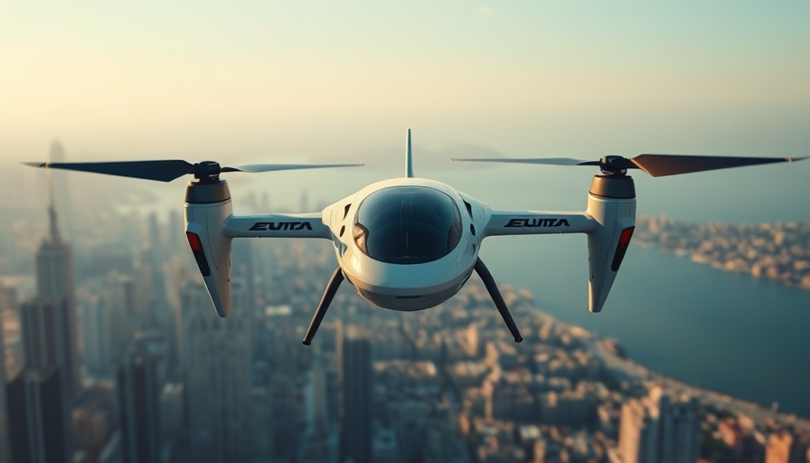 eVTOL demonstration flight showcasing aircraft over cityscape