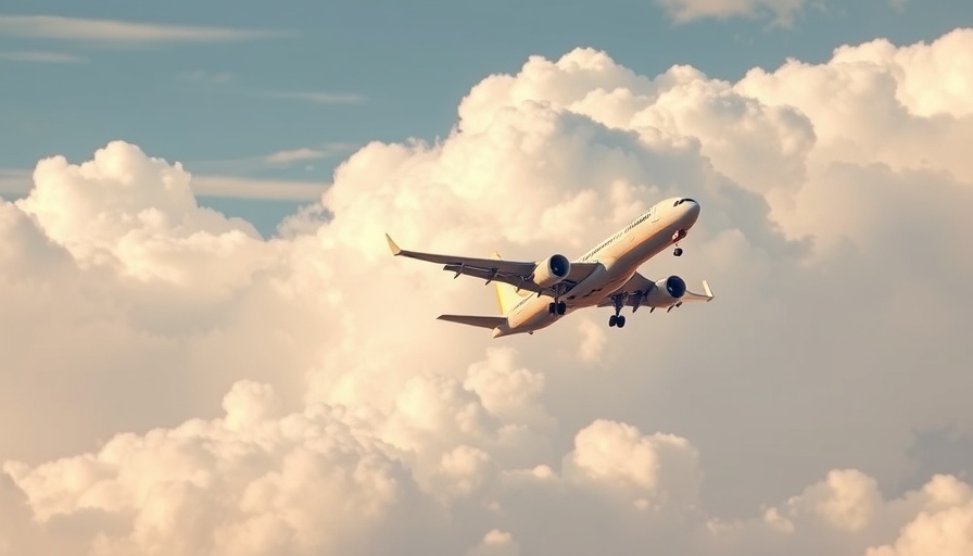 Airplane taking off in cloudy sky, related to how to pick a travel destination.