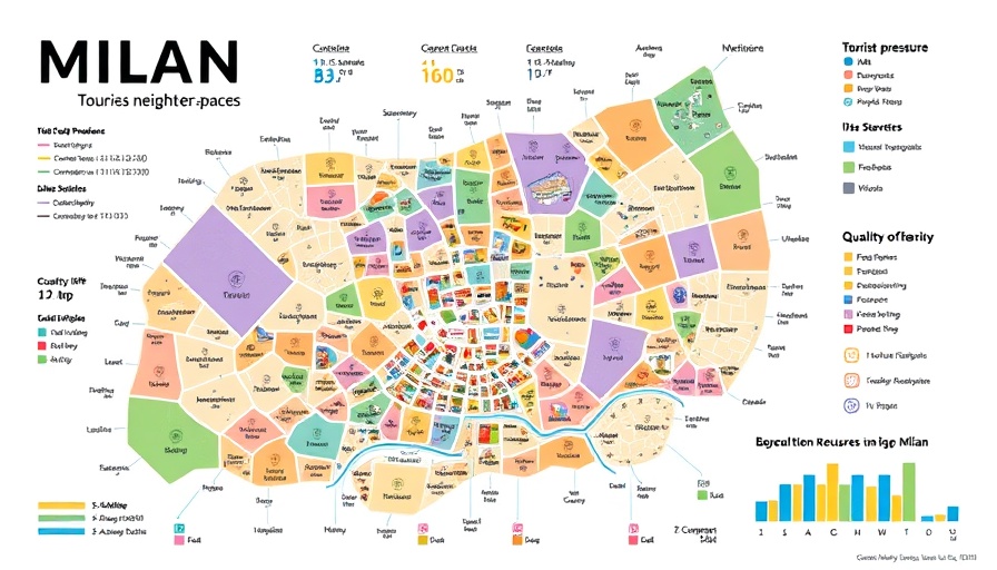 Milan overtourism study chart showing tourist pressure and quality of life across neighborhoods.
