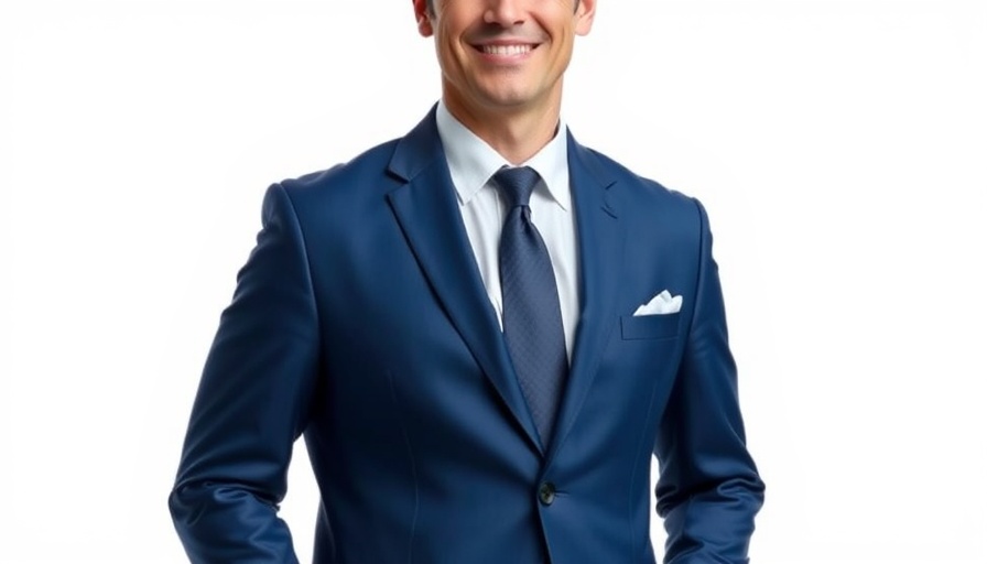 Confident man in a blue suit for WTM Spotlight Saudi Arabia