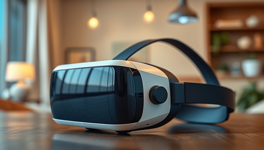 Sleek virtual reality headset symbolizing travel technology revolution 2025.