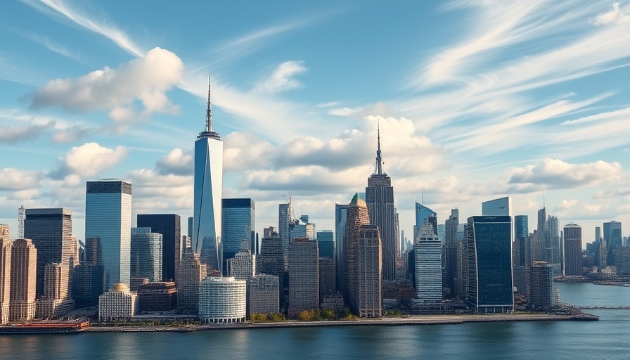 Stunning New York City skyline view on a clear day, 48 Hours in New York City.