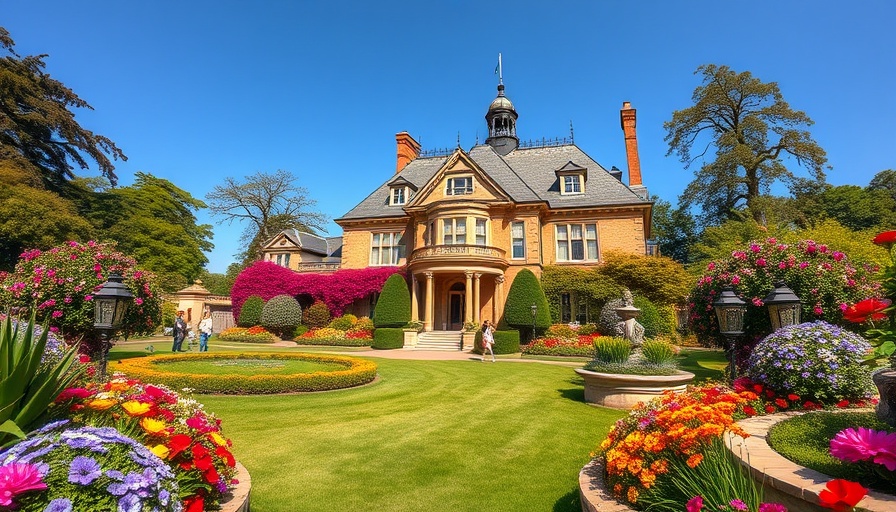 Families exploring a scenic garden at a historic mansion, how to pick a travel destination