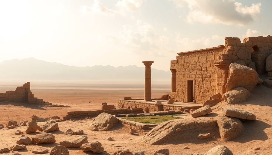 Ancient ruins in a desert, illustrating how to choose travel destination.