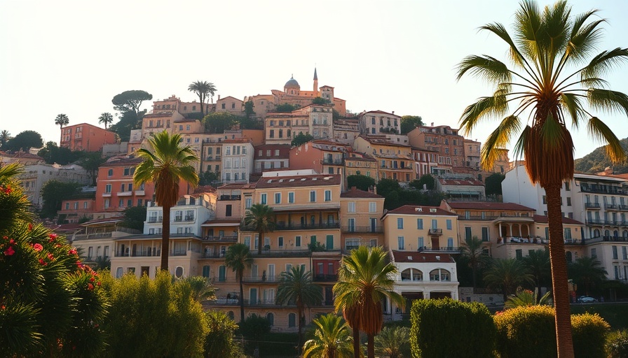 Charming Cannes cityscape with iconic architecture, ideal for vacation rentals.