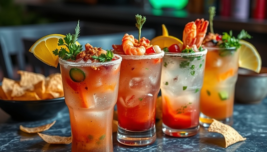 Seafood cocktails with octopus and shrimp, Belize Hispanic Heritage Month.