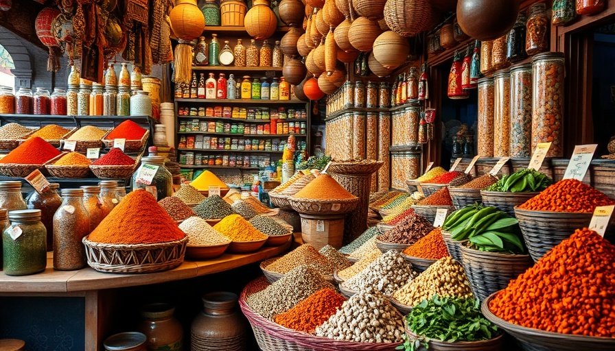 Colorful spice market in Casablanca for 1 day in Casablanca itinerary.