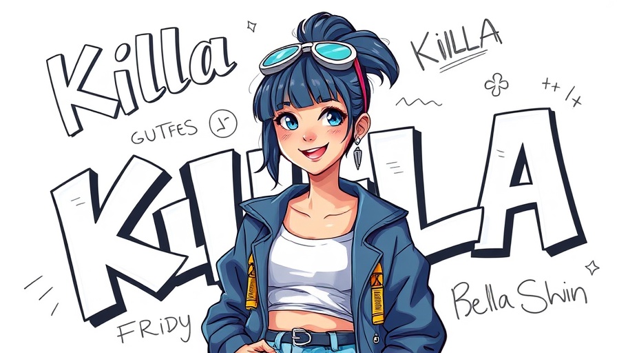 Vibrant digital artwork of a young woman with graffiti elements.