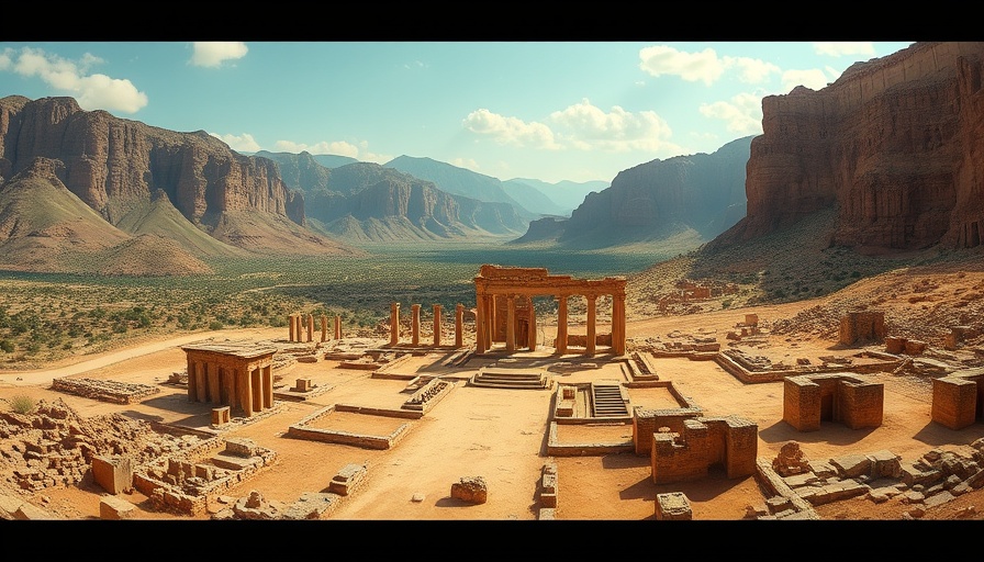 Ancient city ruins discovered in Peru with mountainous backdrop.