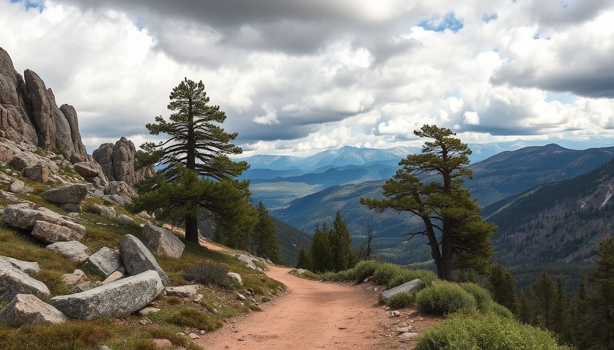 Mountain trail with ancient cedars, linked to ancient civilization that inspired US democracy.