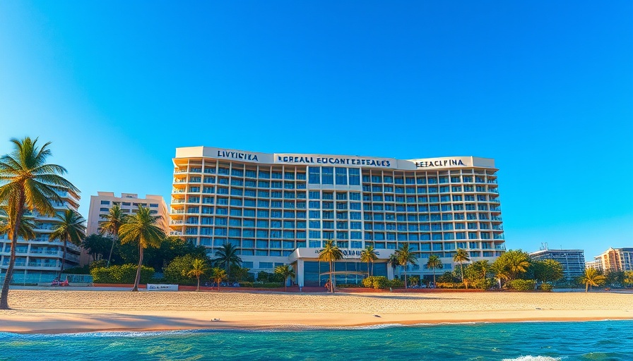 Elegant luxury beach hotel in Rio de Janeiro with oceanfront.