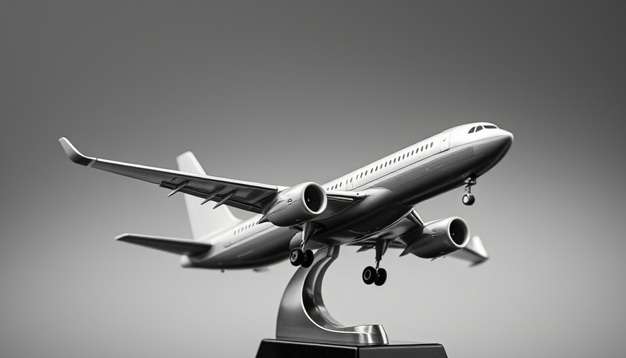 Airplane model trophy for lifetime airline elite status achievement