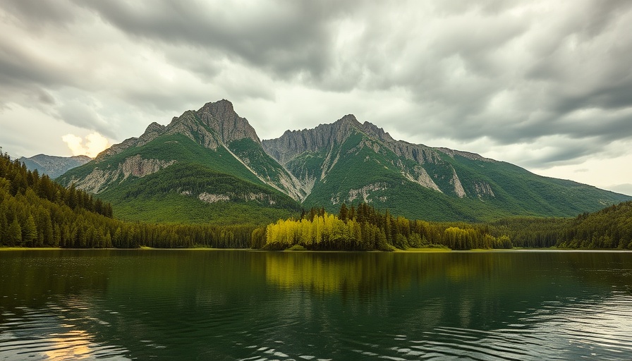 Picturesque drives in the UK featuring a serene mountain lake.